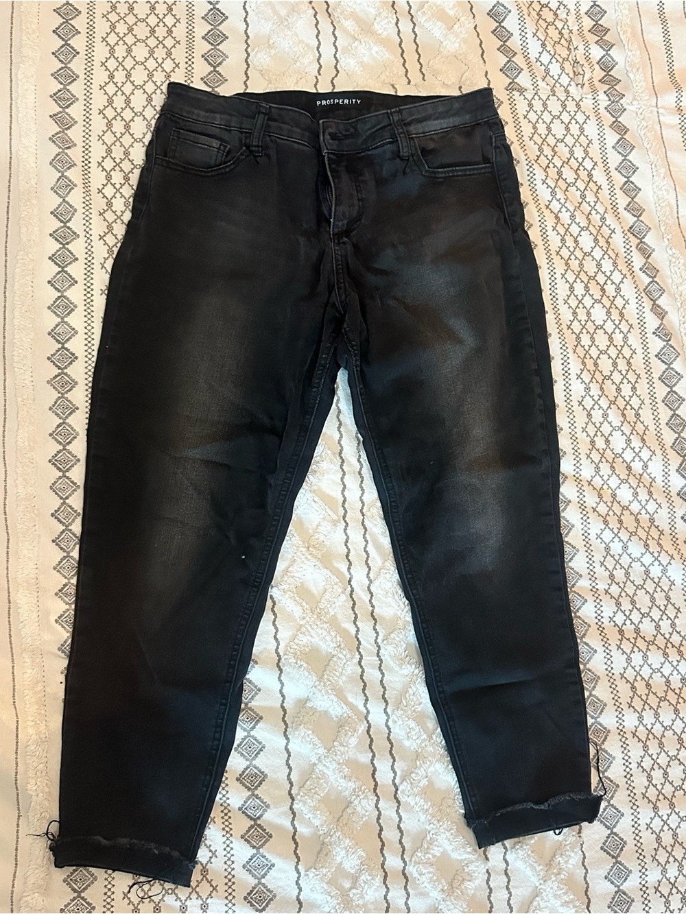 Prosperity Women’s Slim Straight Black Jeans SZ 14, 32P